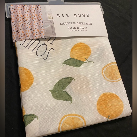 🍊RAE DUNN citrus fabric shower curtain, Blessed design, NWT, original packaging - Picture 12 of 15